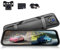 Mirror Dash Cam Car Camera, 9.66 Inch IPS LCD Full HD Smart Rearview Mirror for Cars & Trucks, HDR Front and Rear View Dual Cameras 1080P, Night Vision, Parking Assistance, Loop Recording DVR,32GB TF