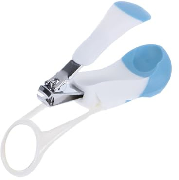 ibasenice Baby Nail Clippers with 2X Magnifying Glass Infant Nail Care Tool Steady Grip Baby Manicure Trimmer Safe for Newborns