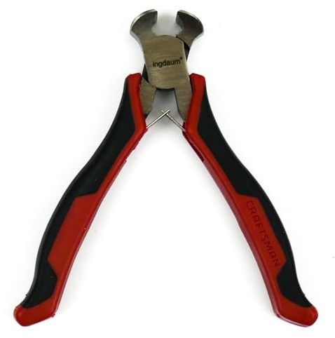 INGDAUM® Mini-pinces – Coupe-frontale, tenaille, pince à bec droit & coudé, pince coupante, pince plate longue – Acier carbone forgé, 55–65 HRC (Pinces coupantes polies)