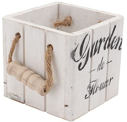 ABOOFAN Blumentopf Aus Holz für Sukkulenten Im Vintage-Retro-Stil Geeignet Als Dekoration für Zuhause oder Das Büro.