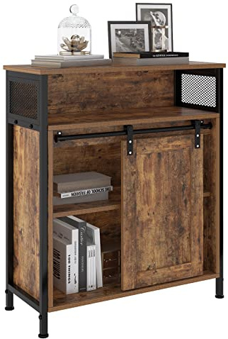 SDHYL Armario de Cocina Aparador Con Puerta Corredera - Almacenamiento Rústico Vintage para Salón y Buffet