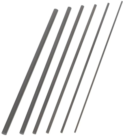 BELLIFFY 6 Stücke Teiliges Carbonfaser Angelruten Reparaturset Robuste Reparaturwerkzeuge für Angelruten Ideal für Gfk und Epoxidharz Reparaturen Langlebig und Einfachder Anwendung