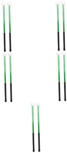 HEMOTON 10 Pièces baguettes de timbales percussion instrument boite pile Instrument de percussion de pilons maillet de grosse caisse bâtons de percussion d'aluminium