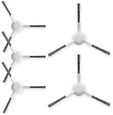 Rrochio Spazzola Laterale per Dreame L20 Ultra, 5 Spazzole Accessori Ricambi per Robot Aspirapolvere L10s Pro, L10s Pro Gen2, D9s Plus, L10s Plus, X30 Ultra, S20 Ultra, S10, L10s Pro Ultra, S10 Plus