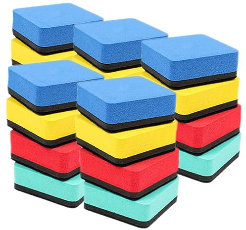 JEWEDECO 20stücke Magnetischer Whiteboard-radierer Wiederverwendbar Für Schule Und Büro Leicht Und Praktisch Fein Poliert Hochwertiges Material