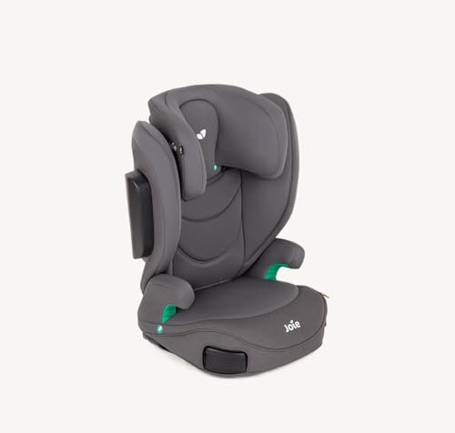 Joie - I-Trillo Fx - I-Size R129 - Rehausseur ISOFIX pour Enfants 3.5 à 12 Ans - Ceinture 3 Points - Rehausseur Sécurité Enfant - Dossier Haut - Siège Auto Lavable avec Accoudoirs - Couleur Shale