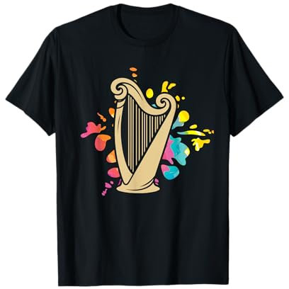 Harfenspieler Harfe T-Shirt