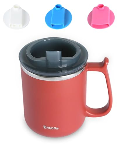 EZHOISLING Dysphagia Regulating Drinking Cups for Swallowing Difficulty - with 5cc, 10cc, & 15cc Sip Options - Liquids Only - Pack of 1 (Red, 1 PC)