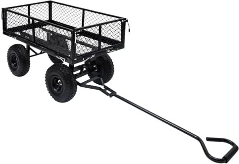 Snsowed Carrello a Mano da Giardino Nero 250 kg-92580