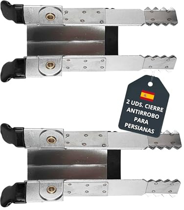 Pinzas para Persianas Antirrobo, Acero Inoxidable, 2 Unidades