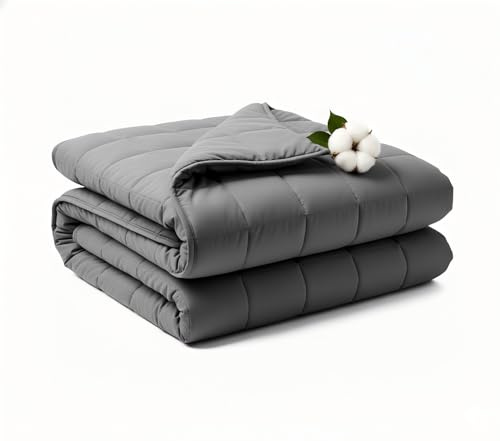 RJOP Weighted Blanket 5lbs 41x60 for Adults and Teens, Heavy Throw with Premium Glass Beads for Napping, Machine Washable with Soft & Breathable All-Season Comfort (41 x 60 5 lbs)