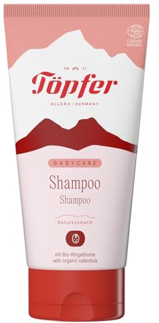 Babycare Champú 150 ml – 99% de materias primas naturales, cuidado suave del cabello para bebés y familia, salvado de trigo y caléndula, vegano, dermatológicamente probado