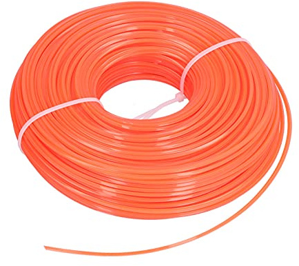 Masyrt 100 M Trimmerkabel, 2,4 Mm Quadratisches Nylonkabel, Ersatzteil für Benzin-Freischneider