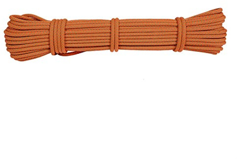VHxcvDG Kletterseile Camping Paracord 6 mm Outdoor Survival Escalada Hilfsseil Wandern Alpinismus Bindung Knoten Schnur Zubehör Fallschirmschnur (Orange, 5 m)