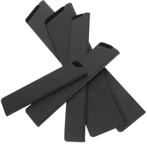 EXAOMBLE 5 Stück Messerscheiden aus Abs mit Flockung Vielseitiges Design und Zuverlässiger Schutz für Messer für Täglichen Gebrauch und Outdoor Einsatz in Schwarz