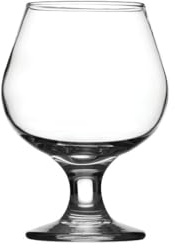 We Can Source It Ltd - Capri Brandy Glasses 265ml/9.33oz Pack of 12, Clear Soda Lime Glass, Classic Barware Cognac Glasses for Bars, Whisky & Home - Dishwasher Safe