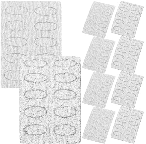 10 Sheets Sanding Discs 100# Oval Replaceable 240# | Nail Buffers, Manicure Sanding Pads, Foot Nail Trimming Tool for Nail Art