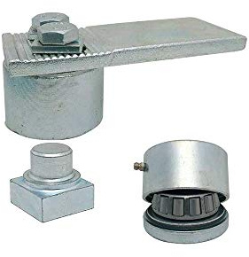 Cardine a cuscinetti per cancelli in ferro a battente Diametro 50 coppia ART. 438–439 IBFM