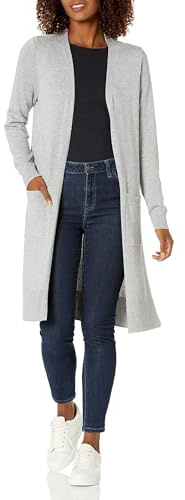 Amazon Essentials Femme Cardigan Léger à Manches Longues et Ouvert sur le Devant (Disponible en Grande Taille)