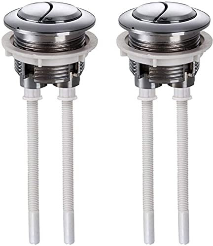 THETAG Dual Flush Push Button, 2 Pack Toilet Flush Button Replacement Accessories for Bathroom Toilet Water Tank Repair