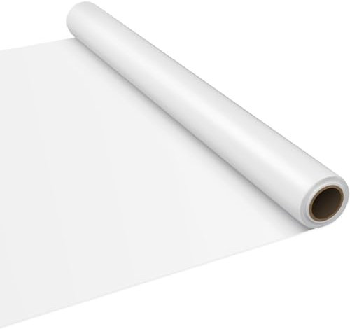 Windyun Thick Plastic Sheeting 6Mil, Heavy Duty Polyethylene Film, Drop Cloth Vapor Barrier Covering for Crawl Space Moisture Barrier Sheet Tarp for Paint Furniture Carpet Floor(White, 10 x 100ft)