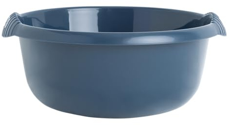 36CM - High Grade Plastic NAVY Colour Round Washing Up Bowl | Dish Washing Tub Kitchen Basin Sink Bowl | Approx 10 Litre, 36.00 x 36.00 x 17.00 cm - Made In UK