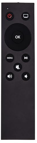 Télécommande Universelle de Remplacement pour Apple TV avec Fonction de contrôle TV Compatible avec Apple TV 1/2/3/4/4K (Comprend des Fonctions de contrôle pour d'autres Marques de téléviseurs)