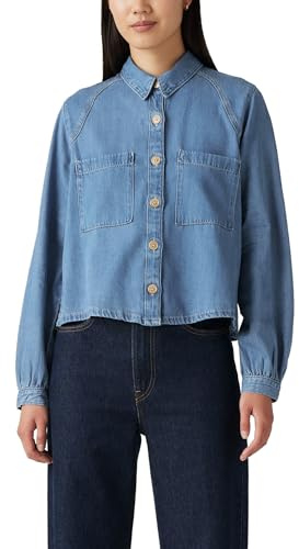 Levi's Tyla Shirt Chemise à Bouton Bas, Bright Mid Stone, M Femmes