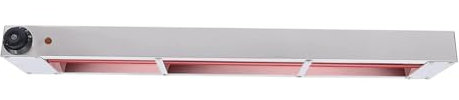 Kindevieft Lampe Chauffante Commerciale pour Aliments, Chauffe-Frites, Lampe Chauffante éLectrique en Acier Inoxydable 86-185 °F pour Buffet De Frites, Cuisine, Restaurant,60cm