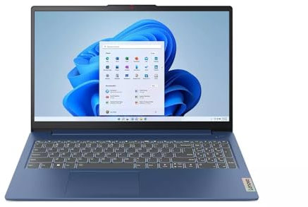 Lenovo IdeaPad Slim 3 15IAH8 15.6 Laptop | Intel Core i5-12450H | 8GB RAM | 256GB SSD | Full HD Webcam | Stereo Speakers with Dolby Audio | Windows 11 Home | Blue