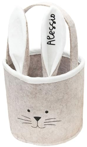Sprinkle & Style Personalisiertes Osternest – Individuelles Osterkörbchen mit Namen – Handgefertigt, langlebig & ideal für Ostereier, Süßigkeiten & kleine Geschenke