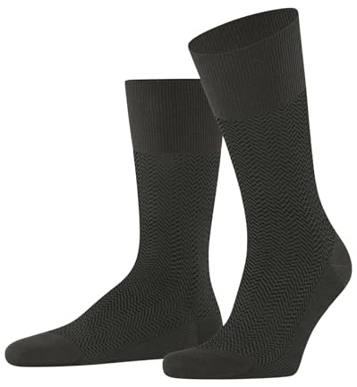 FALKE Airport M So Wolle Baumwolle Einfarbig Strumpor, Grön Militär 7826-Sill Strips, 43-46 Herr, Militär grön 7826 - sillremsor, 43-46 EU