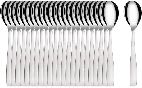 GRÄWE Espressolöffel, Kaffeelöffel Set, 24 Stück, Teelöffel, Edelstahl, Dessertlöffel, Mokkalöffel, Zuckerlöffel, kleiner Löffel, hochglanzpoliert, spülmaschinengeeignet, Serie Königstein