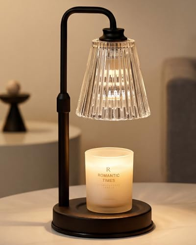 Funistree Lámpara calentadora de velas con regulador y temporizador, regalo para mujeres, mamá, profesora, regalos de cumpleaños de agradecimiento, regalos de graduación para ella, calentador de velas
