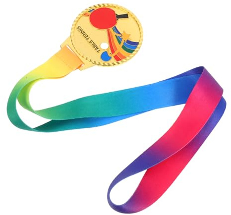 CONGARTENO Goldene Tischtennis Medaille aus Metall Kratzfest und Langlebig für Schüler und Community Turniere Kompakte für Einfache Verteilung bei Sportveranstaltungen