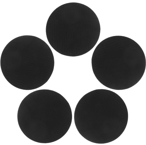 BEBEMOKO 5 pièces Tampons de Ponçage Mousse Sans Trou Coussinets Tampons de Polissage et Buffing pour Ponceuse Orbitale pour Disques Abrasifs pour Automobile et Meubles