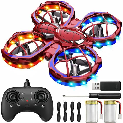 Innofans Mini Drone for Kids, Kids Drone with LED Lights, 360° Flips Indoor & Outdoor Flying Toys for Beginners, with 3 Speeds Mode and Auto Hovering Gift for 8-14 Years Old Kids Boys Girls