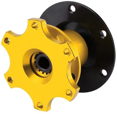 lyrlody Adaptador de Cubo de Volante Universal, 6 Orificios, Liberación Rápida, para Motor Rally