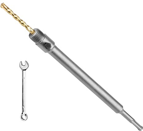 SDS PLUS Schaft Verlängerung Aufnahmeschaft für Bohrkronen,500mm Länge,mit M22 Gewinde,inklusive Zentrierbohrer