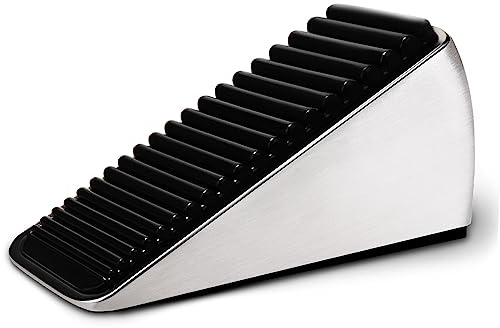 Stärkster großer Türstopper, robuster Türstopper, Keilhöhe bis zu 6,6 cm, Türstopper, hochwertige Zinklegierung und Silikon, passend für jede schwere Tür, jeden glatten Boden (1 Stück)