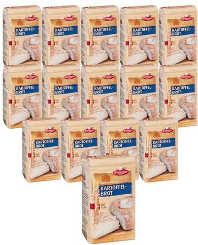 BIELMEIER KÜCHENMEISTER Brotbackmischung Kartoffelbrot 15 Stück á 500 g Jeden Tag frisches Brot genießen Made in Baden-Württemberg