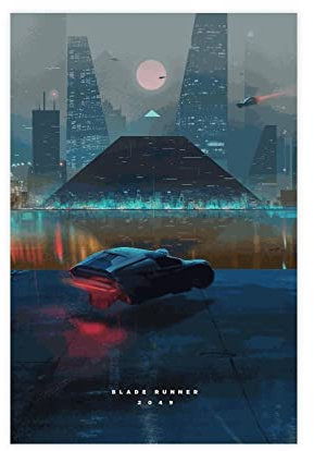 OakiTa Blade Runner 2049 Filmposter auf Leinwand, Schlafzimmer, Dekoration, Sport, Landschaft, Büro, Raumdekoration, Geschenk, ungerahmt, 30 x 45 cm