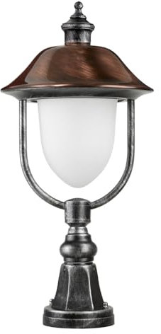 1157 Sockelleuchte schwarz/silber/kupfer LCD 1157