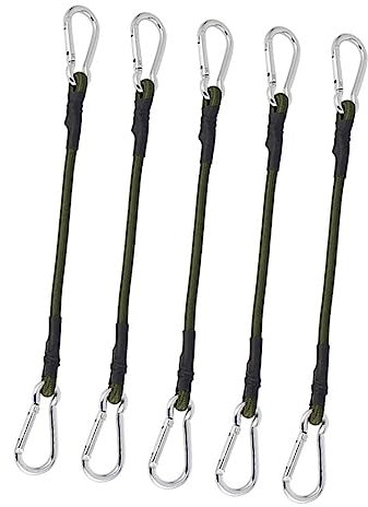 BESPORTBLE 5stücke Elastische Spanngurte Mit Karabiner Haken Heavy Duty Bungee-seile Robuste Materialien Für Camping Fahrrad Outdoor Und Zeltbefestigung Widerstandsfähig Und Wiederverwendbar