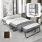 Mutital Klappbett 200x90 cm mit 13cm Matratze für Erwachsene, stabiles tragbares Klappbett auf Rollen mit Aufbewahrungsbezug, zusätzliches klappbares Gästebett, Rollbett mit Mentalrahmen, Kinderbett