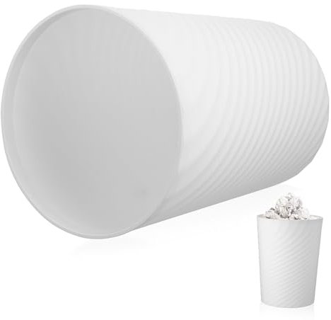 IMIKEYA Poubelle Cuisine en Plastique 12l Blanche pour Maison
