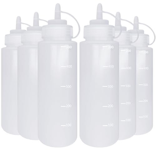 JinPhon 6 botellas de 650 ml, 24 onzas, botella de compresión