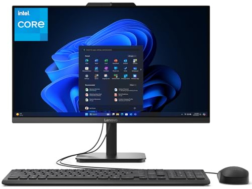 Lenovo Ordinateur de bureau tout-en-un 24 pour bureau à domicile, processeur Intel 4 cœurs (Beat i3-1110G4), écran FHD, 16 Go de RAM DDR4, SSD PCIe de 1 To, WiFi 6, Bluetooth, Business AIO, Windows