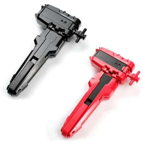 AIBREAY 2 lanciatori di corde Burst Gyro X con impugnatura, set di avviamento per giroscopi da battaglia, lanciatori di corde per cime da combattimento, compatibili con i giroscopi della serie X