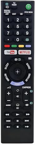 Universal Replacement Remote Control for Sony Bravia Smart TVs - Compatible with All Sony LED, LCD, OLED & 4K UHD Android TVs - Dedicated YouTube & Netflix Hotkeys - No Setup Required